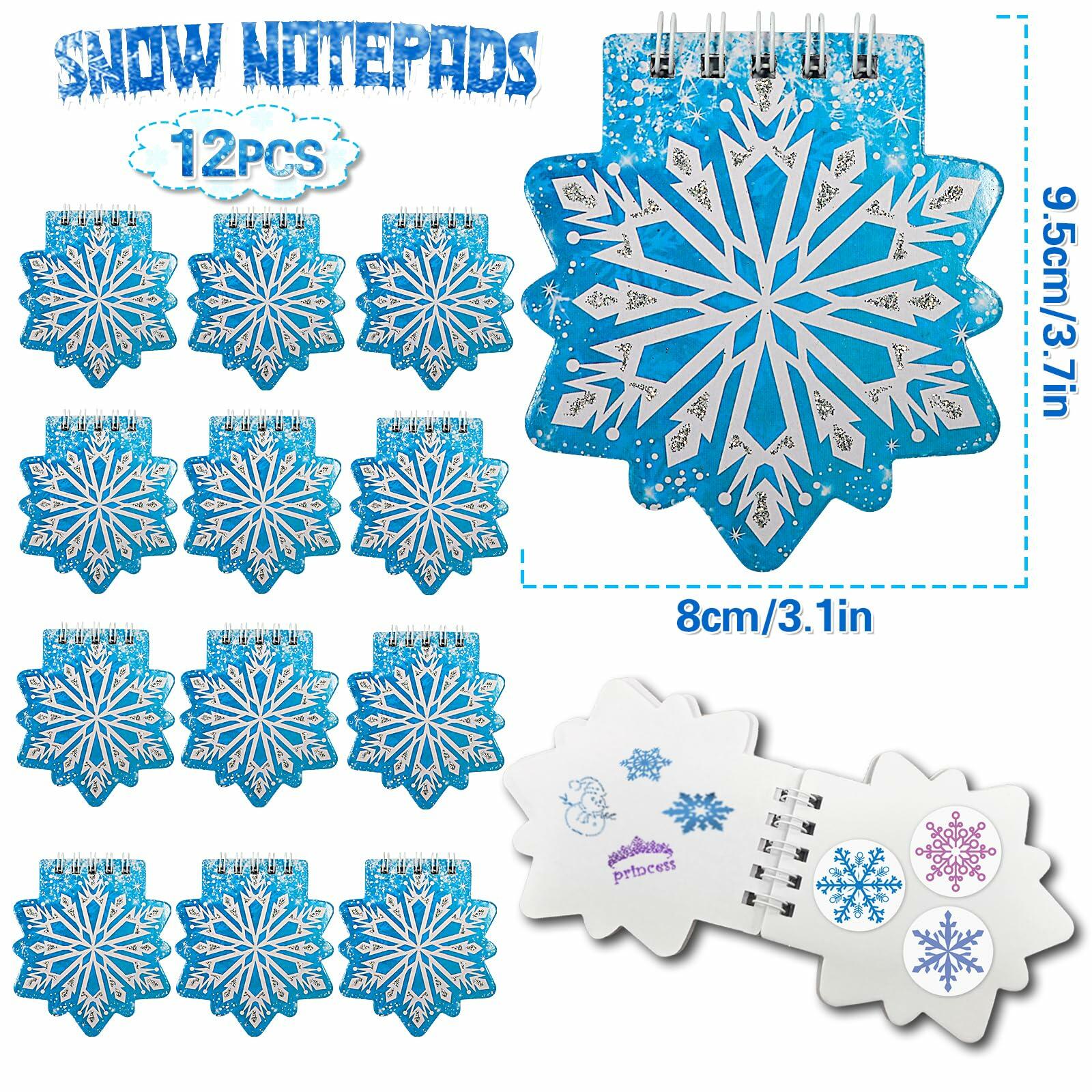 U-PTYTM Snowflake Birthday Party Favors Set Kids Girl Winter 12pcs Purple Blue