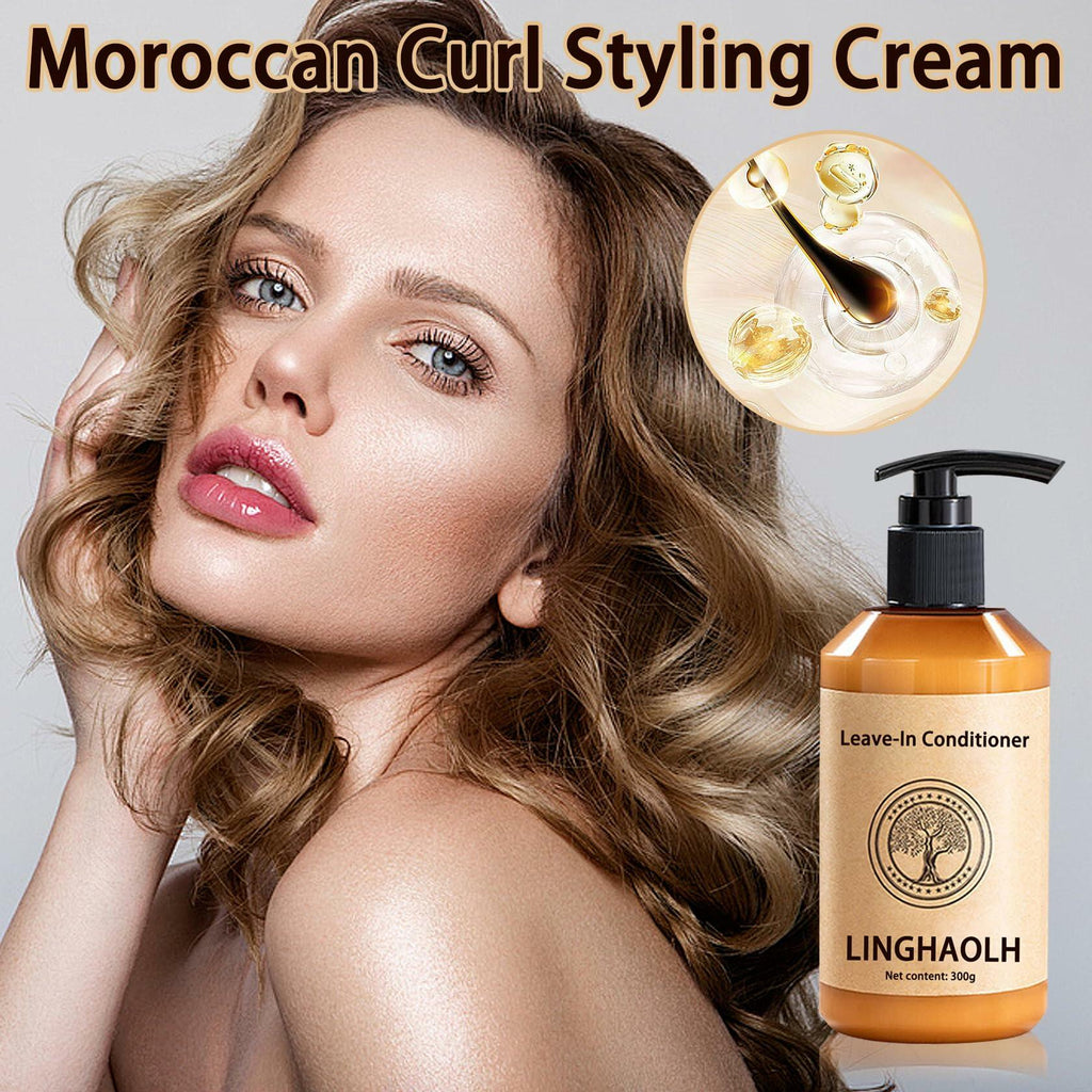 [Like New] LingHaoLH Moroccan Oil Leave-In Conditioner & Curl Defining Cream 300ML