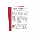 Detuca Birthday Card for Wife Fiancée Girlfriend Romantic Cute DTK-28