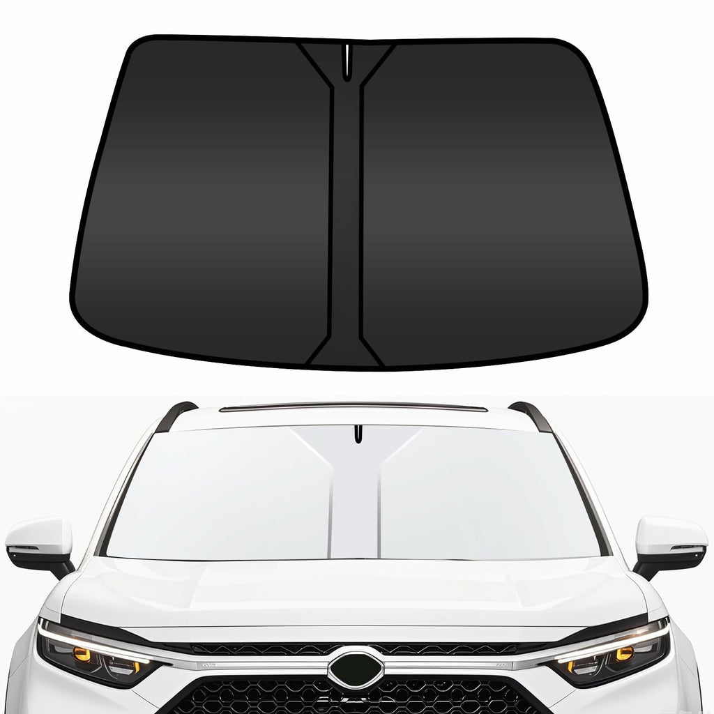 COFSODI Car Windshield Sunshade Double Thickened UV Protection Black