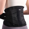 YAHA Back Brace Lower Back Support with Lumbar Pad 5 Stays Black Size XXL