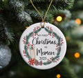 [Like New] AnhTram97 My First Christmas As Memere 2025 Ornament White Ceramic Both Sides
