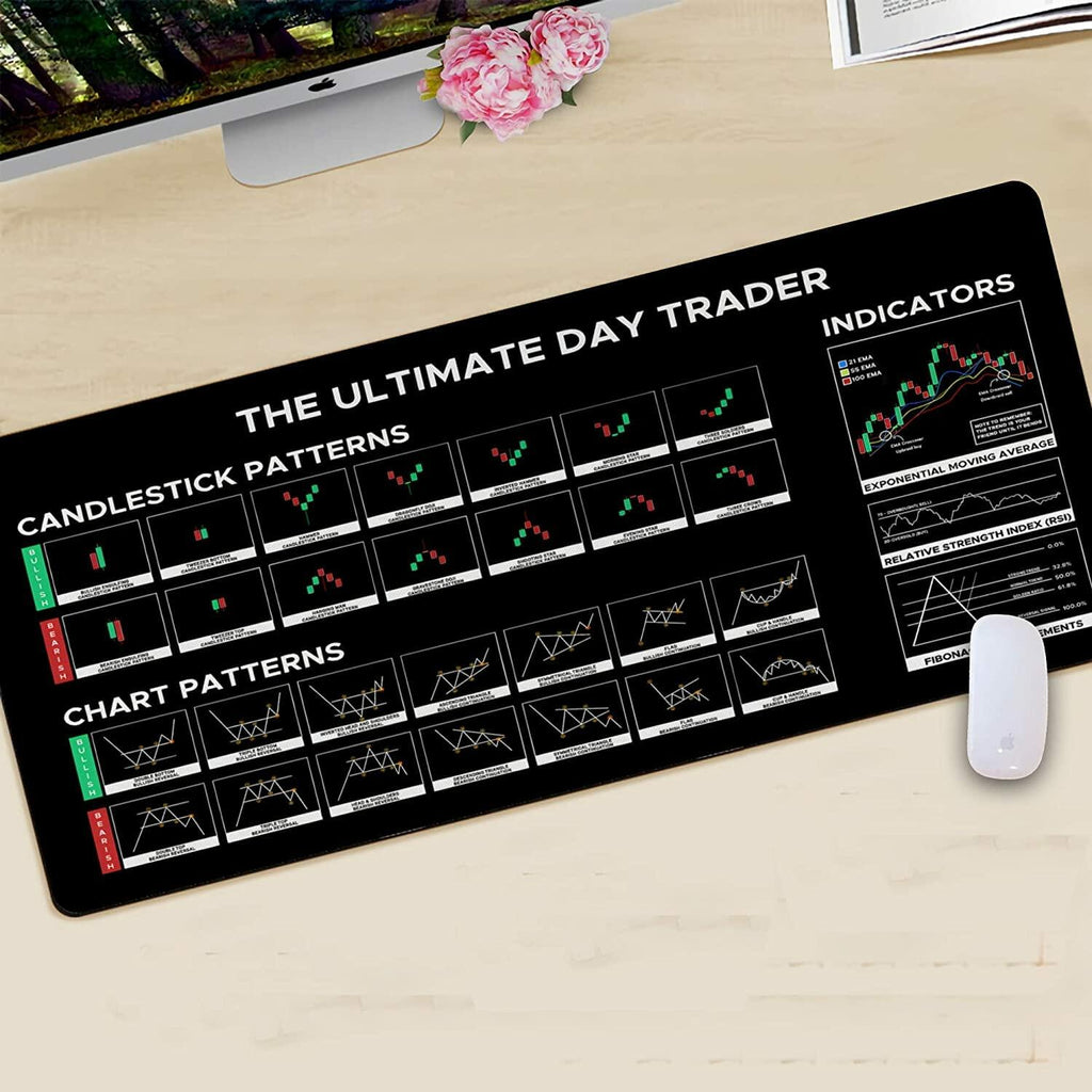 Designfullprint Stock Market Day Trader Crypto Investor Mouse Mat Large Cloth 2