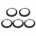 uxcell 5PCS Pipe Cover Decor 4.3in PP Plastic Flange Escutcheon Black
