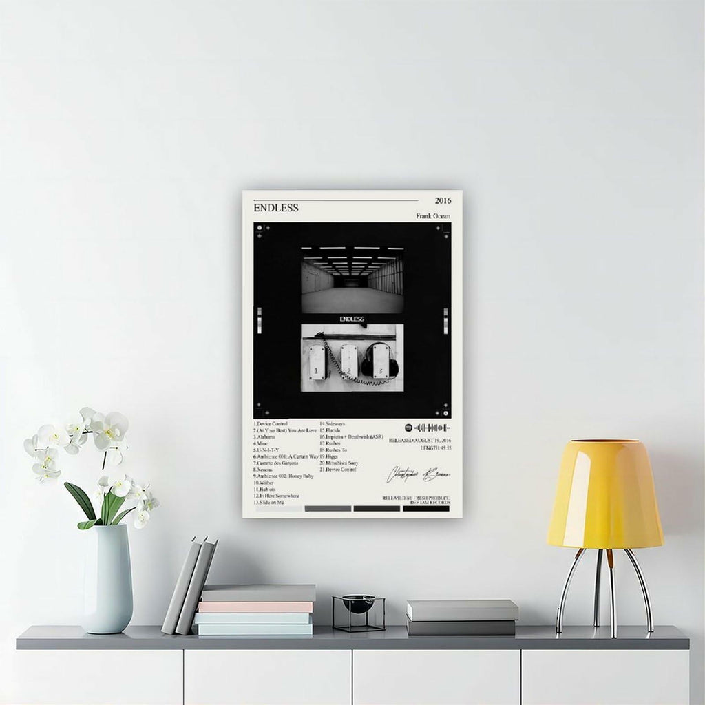 Nomzie Frank Ocean Endless Album Cover Poster Wall Art 12x18in