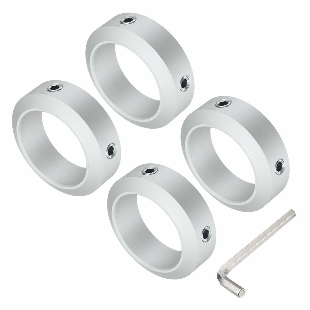 uxcell Set Screw Shaft Collar 50mm Shaft 70mm OD 22mm Thick Aluminum 4pcs