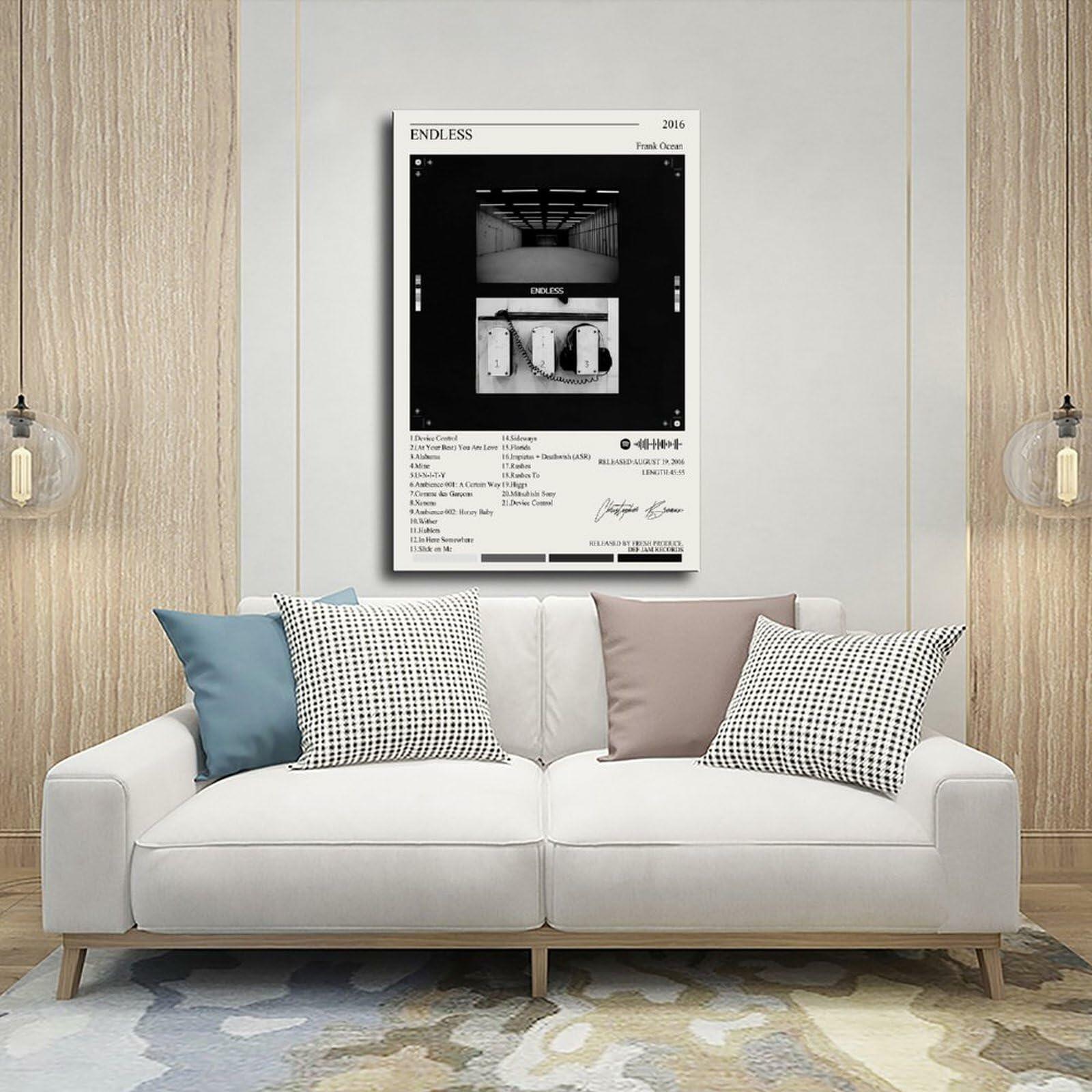 Nomzie Frank Ocean Endless Album Cover Poster Wall Art 12x18in