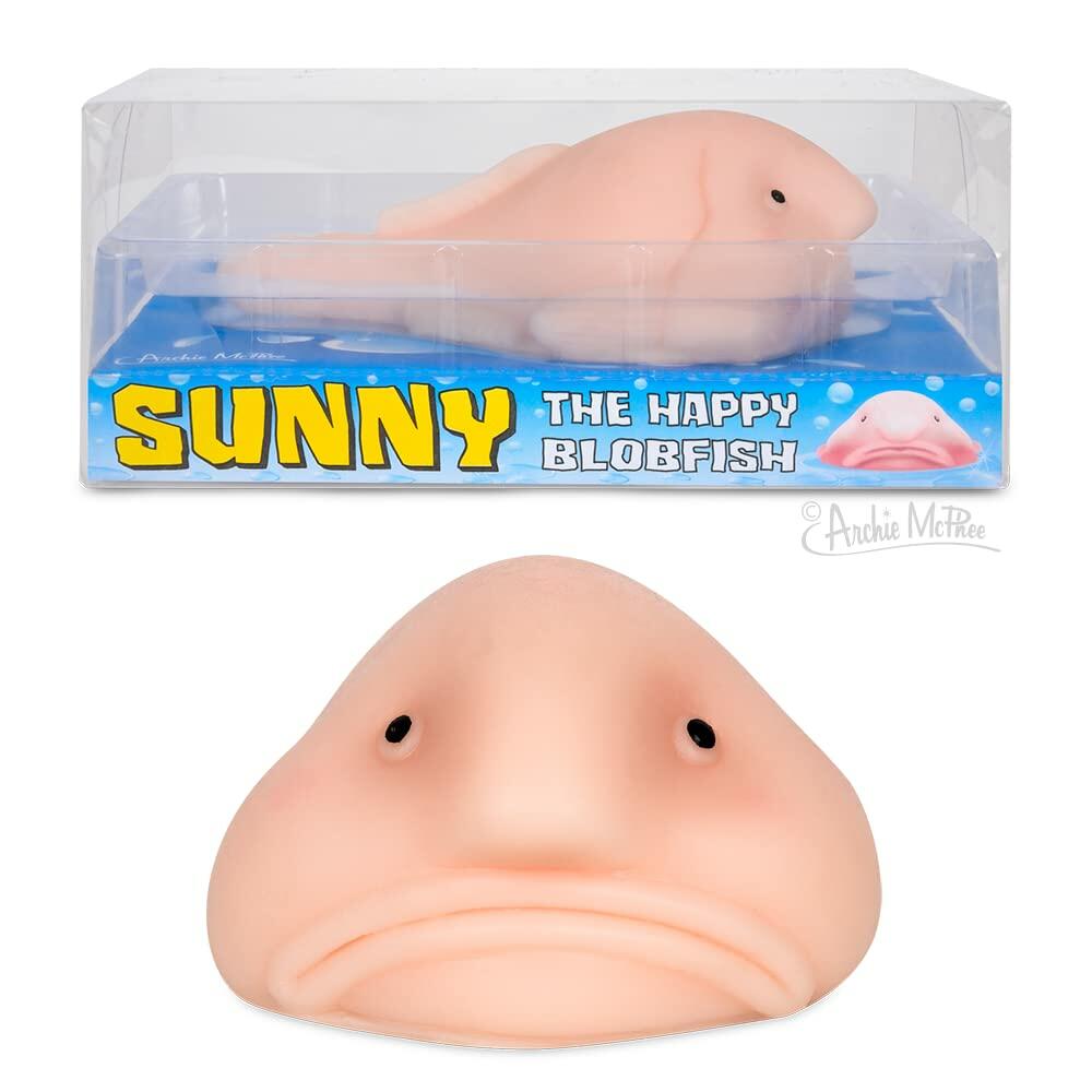 Accoutrements Sunny The Blobfish Squishy Novelty Toy Multi-colored Cotton