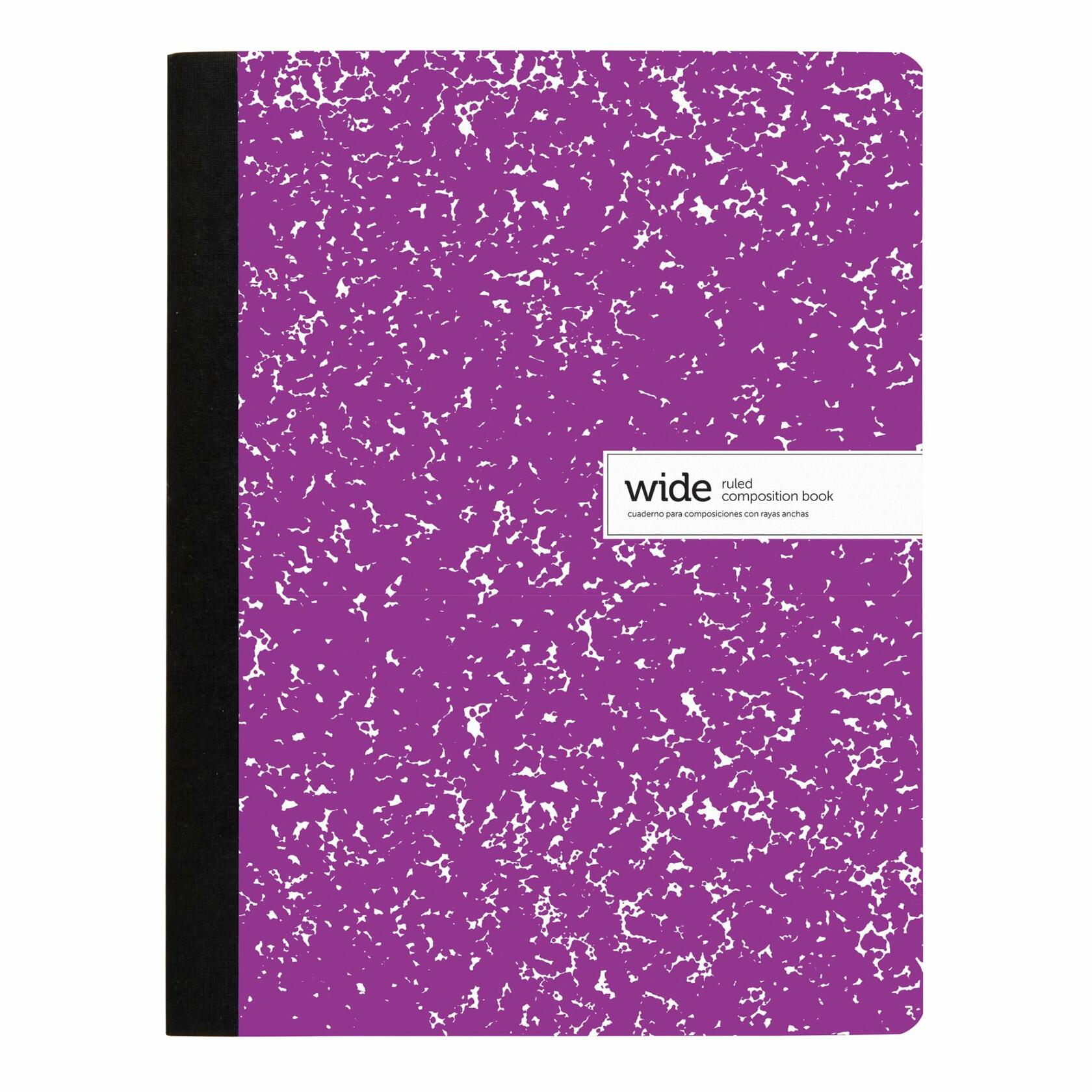 Office Depot Composition Notebook Wide Ruled Purple 100 Sheets 9.75x7.5