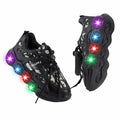 VRYUZHOU Children's Shining Party Sneakers Christmas Cartoon Black Size 7