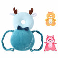 Loisdaro Baby Head Protector Adjustable Backpack Safety Mat Blue Deer