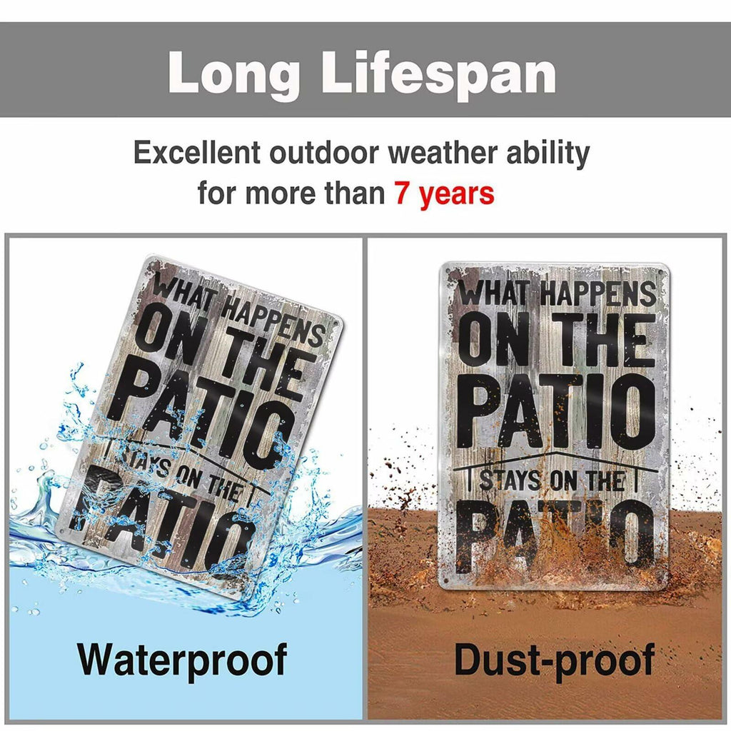 GCOCL Metal Tin Sign Wall Decor Man Cave Bar Patio Coffee Beer Color4d