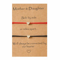 Caiyao Handmade Braided Rope Bracelet Set Love Heart Butterfly Dino M