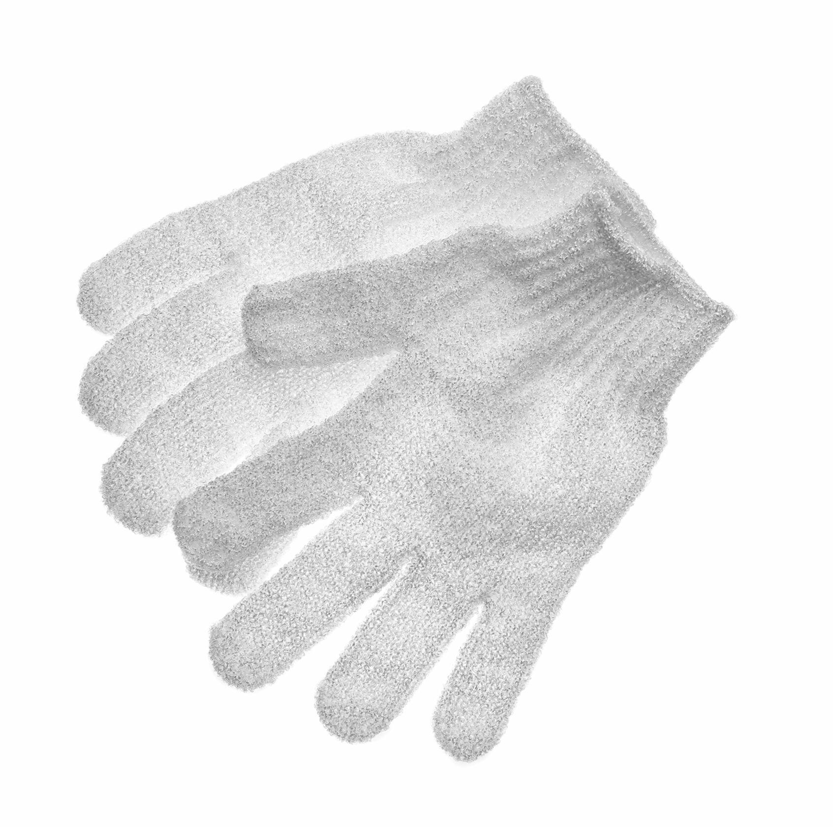 Linda Exfoliating Bath Gloves Multicolor 4 Pair Pack