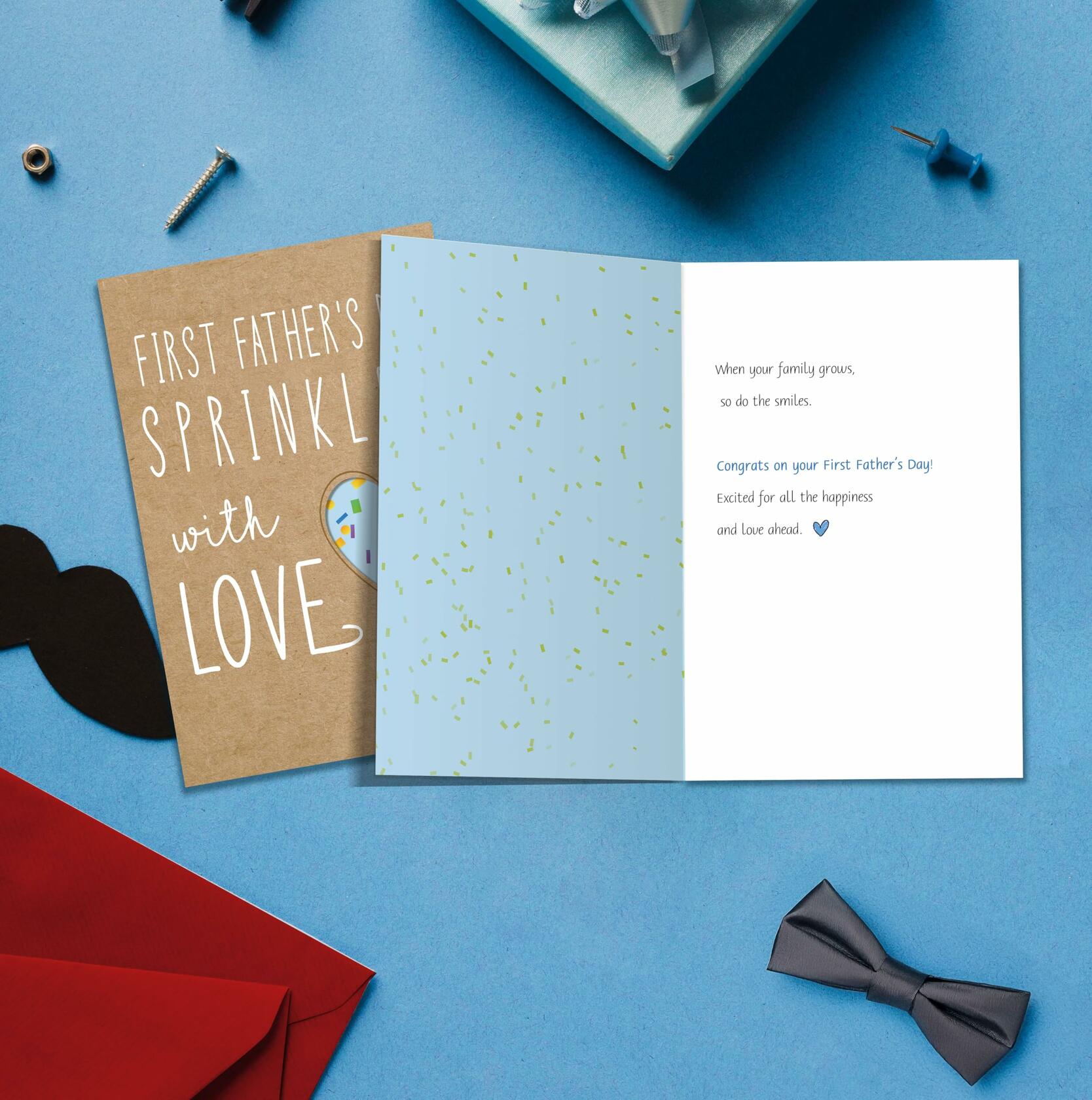 IDU First Father’s Day Card Gift from Baby Son Daughter Wife for New Dad 2025
