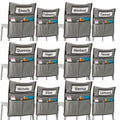 ANZORG Chairback Buddy Pocket Chart Classroom Organizer Grey 12 Pack
