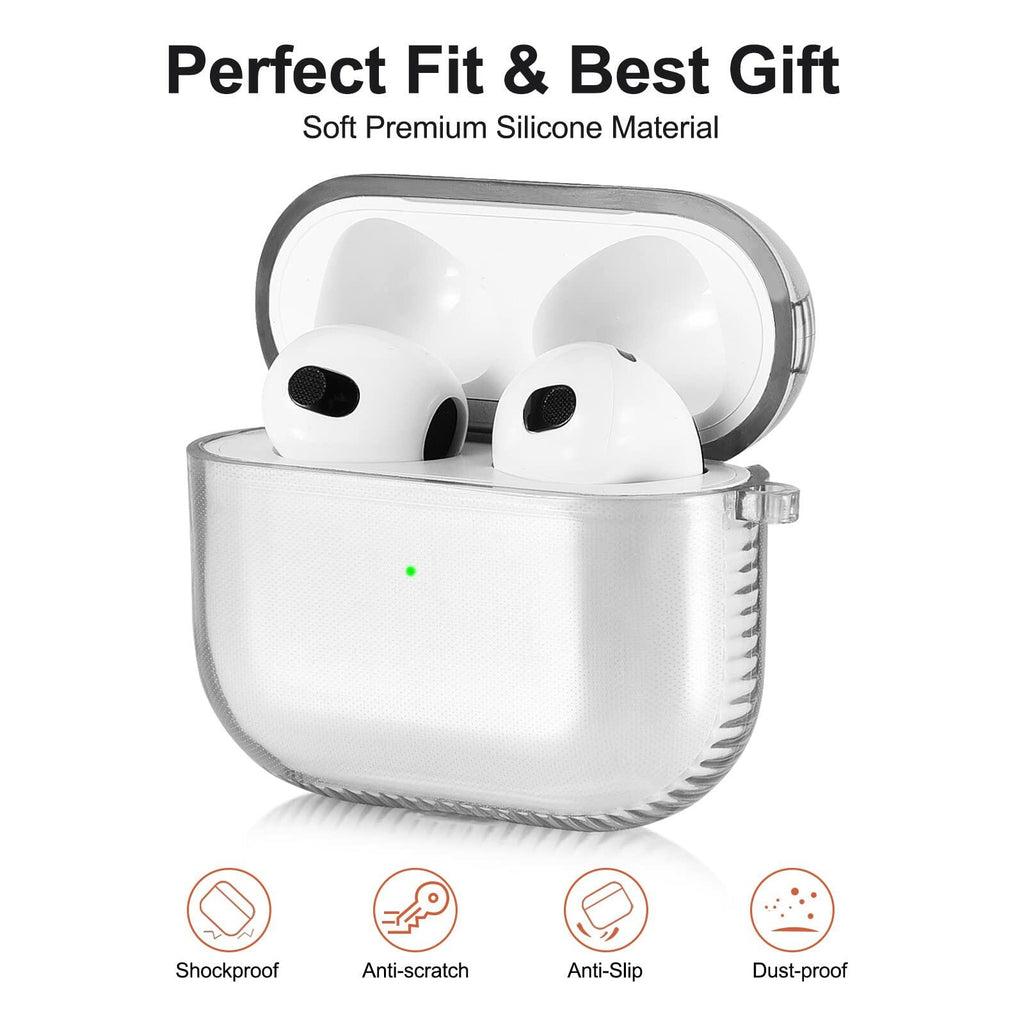 KOREDA AirPods 3 2021 Case Cover Purple TPU Protective Shell