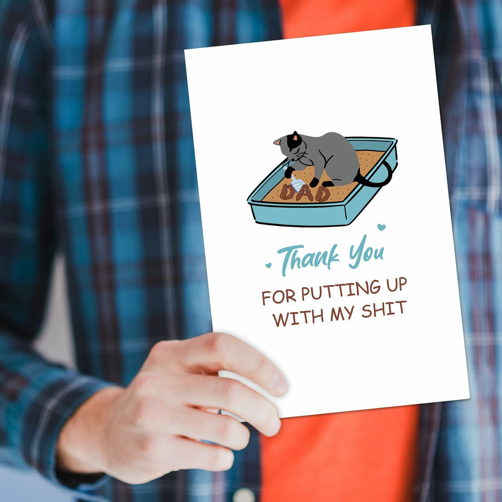 Heyshoo Wrestling Father's Day Card Cute Slammin' Gift Colorful Cartoon