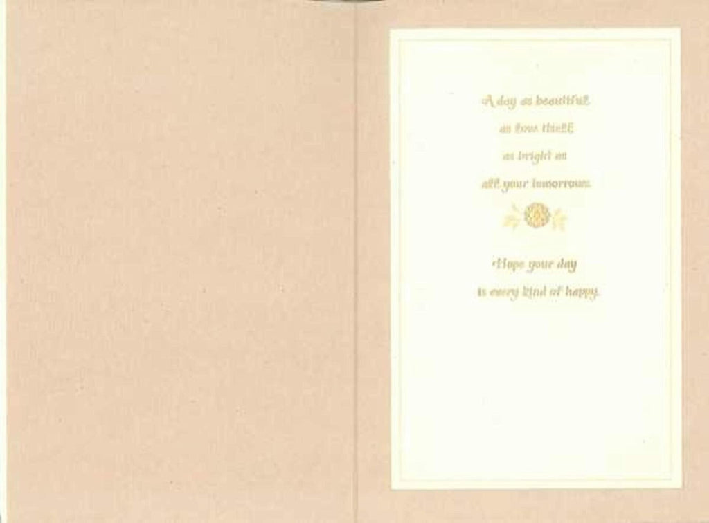 Hallmark Wedding Card Mr. & Mrs. Elegant Design with Envelope