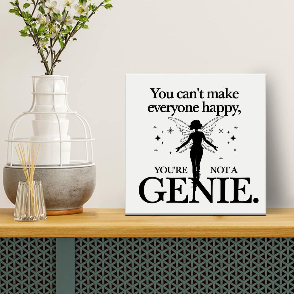 Heijie Inspiration Canvas Wall Art Framed Print 8x8 Inch Modern Home Decor