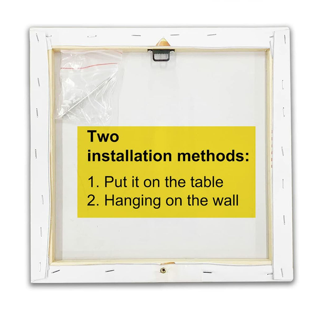 Heijie Inspiration Canvas Wall Art Framed Print 8x8 Inch Modern Home Decor