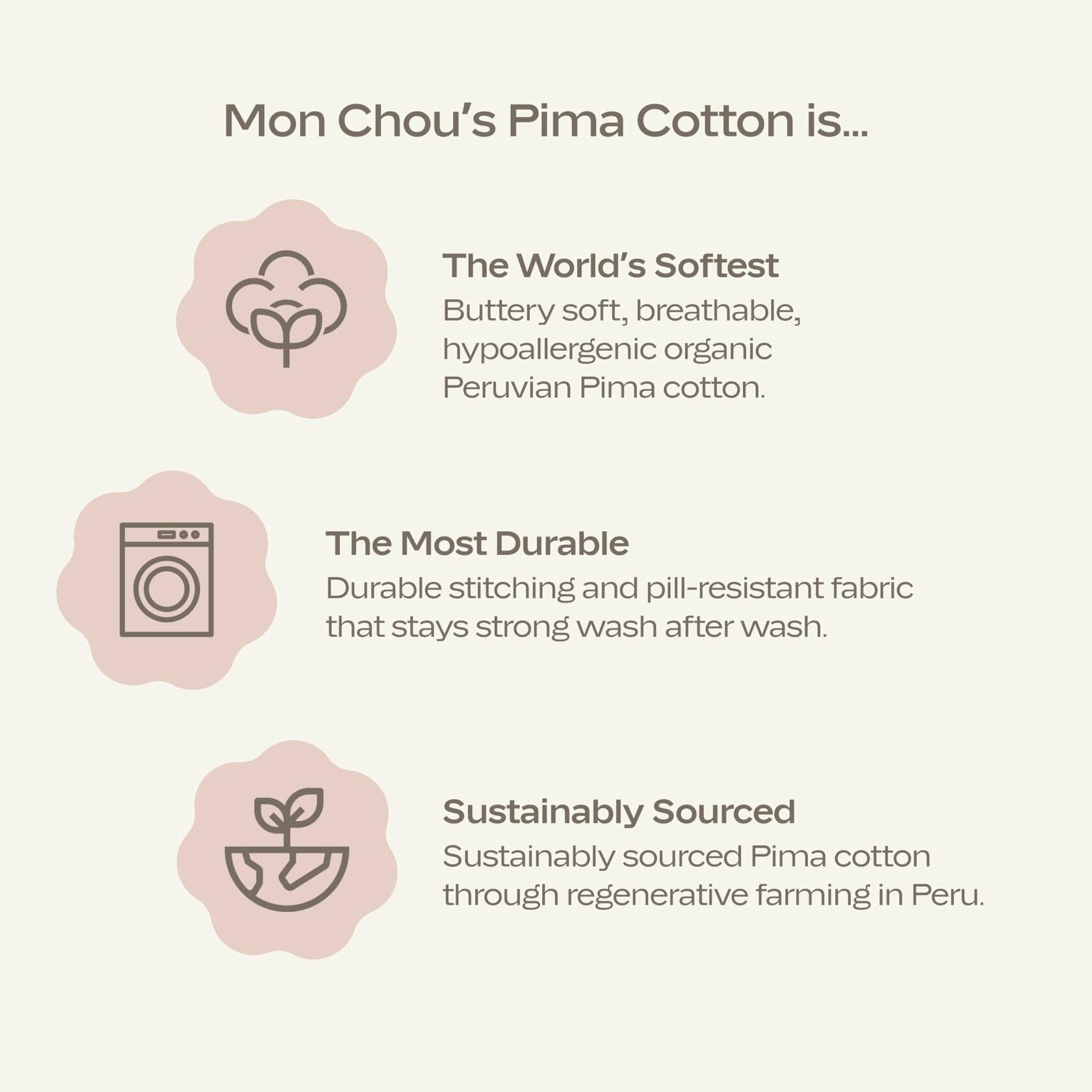 MON CHOU Organic Cotton Burp Cloths Baby 20x9.5 Meadow Cocoa