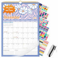 EYROZILL 2025 Wall Calendar Planner Spiral Bound 12x17 Marble Jul25-Dec26