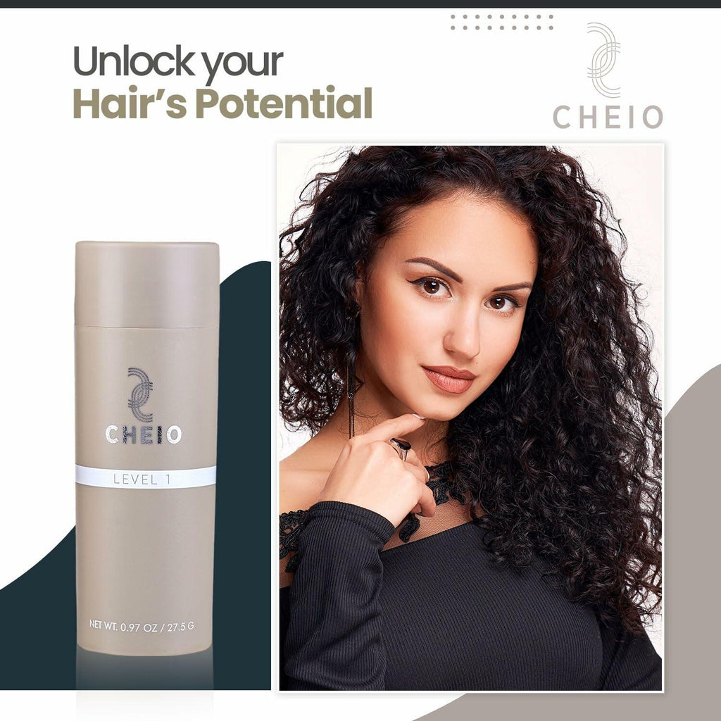 BestBy07/26 Cheio Hair Thickening Fibers 27.5g Level 1 Light Brown Keratin