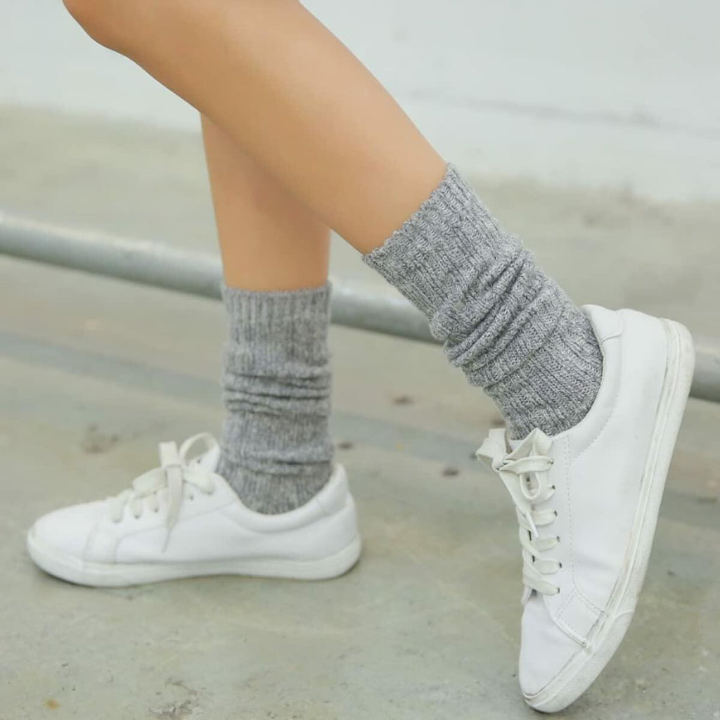TINTAO Women Winter Wool Cable Knit Knee High Boot Socks 3 Pairs Size 5-11 A06