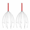 YAO & BEI Scalp Massager Tool Head Scratcher Stress Reliever Rubber Beads 4 Pack