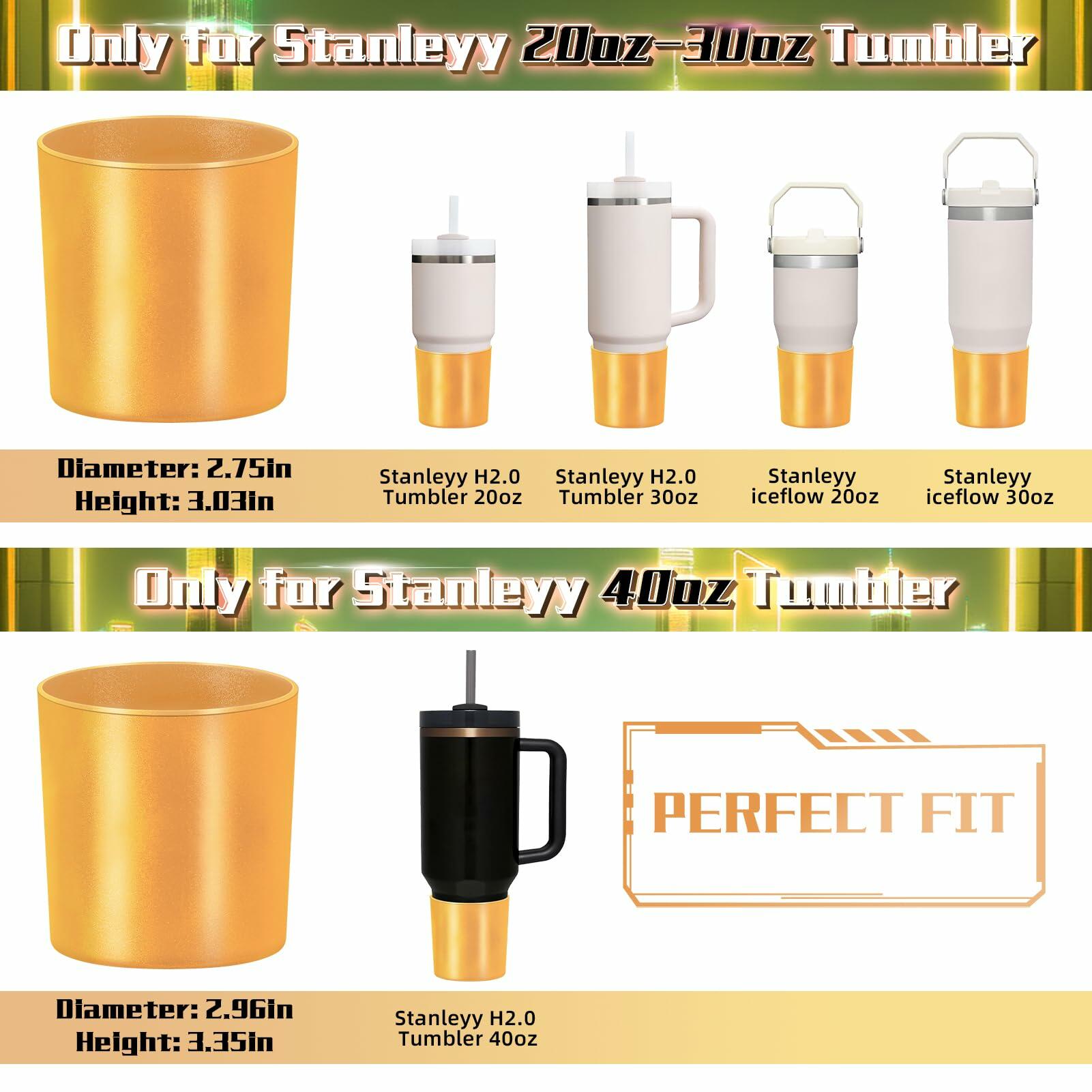 WUQID Chameleon Silicone Boot for Stanley Quencher & IceFlow Bottles Red