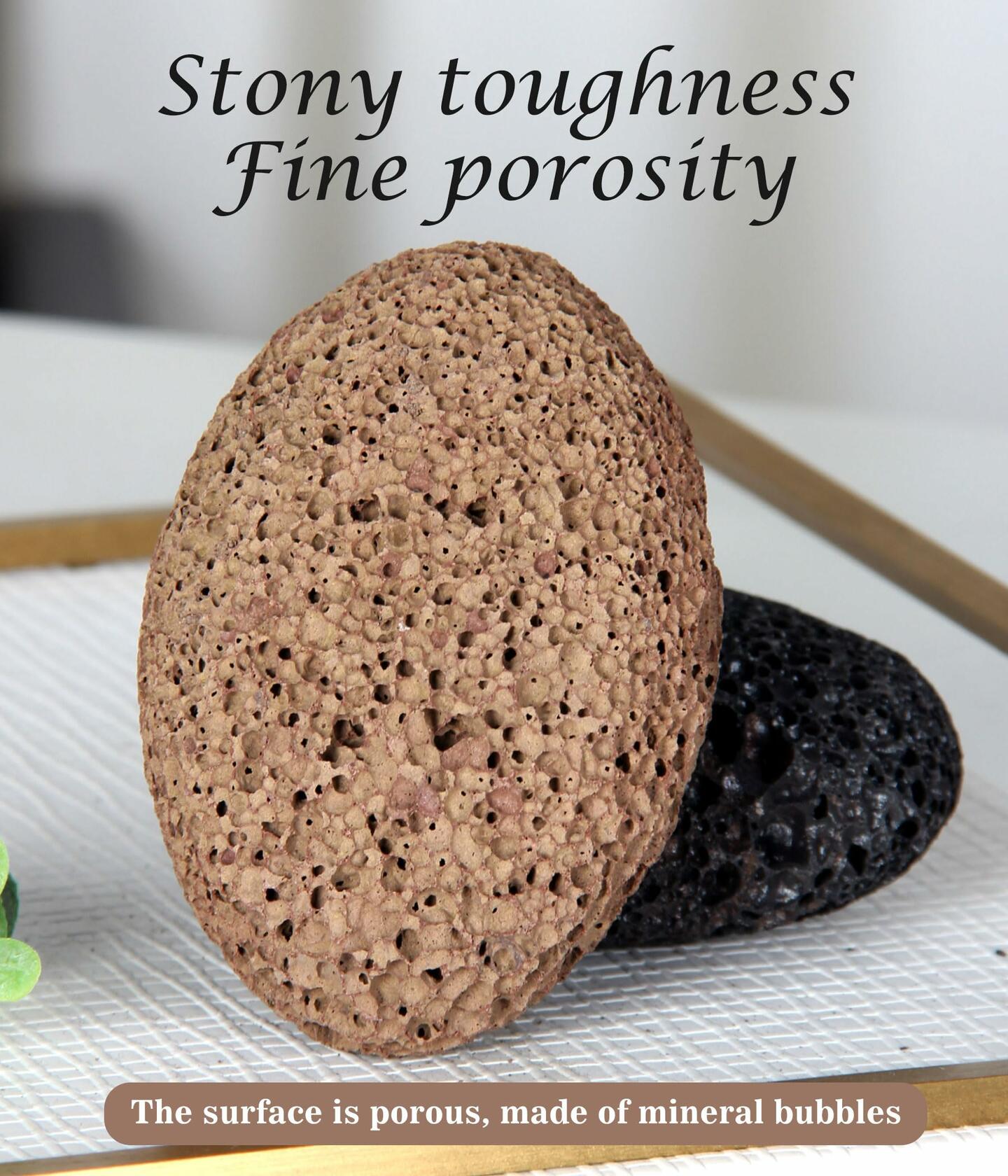 Boncun Foot Pumice Stone Callus Remover Exfoliator Natural Lava Stone Brown