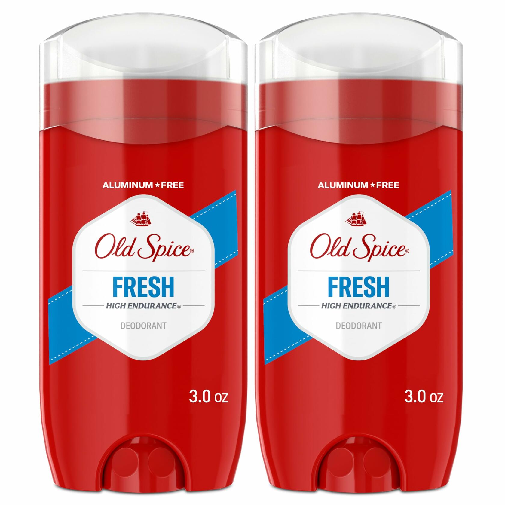 Old Spice High Endurance Men's Deodorant Fresh Scent 3oz Pack of 2