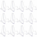 HiShutiao Acrylic Card Display Stand 2.68in White 12 Packs