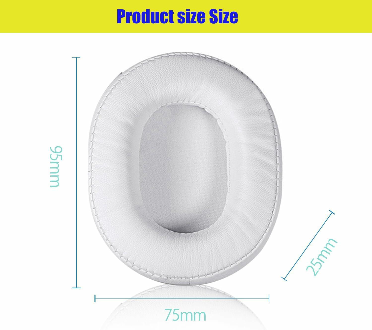 ACCIUK Ear Pad Replacement for ATH M50X MSR7 Headphones White