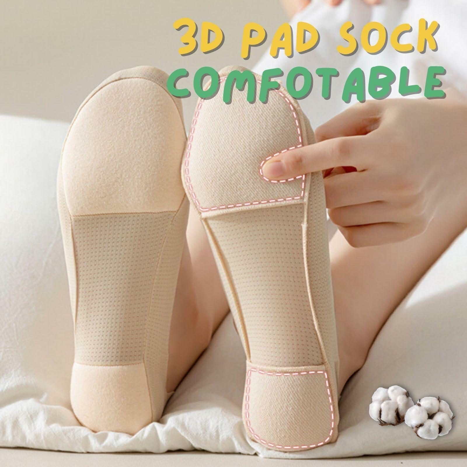 Soxbang 3 Pack No Show Socks Ball-of-Foot Cushion Ultra Low Cut Black Size 5-7.5
