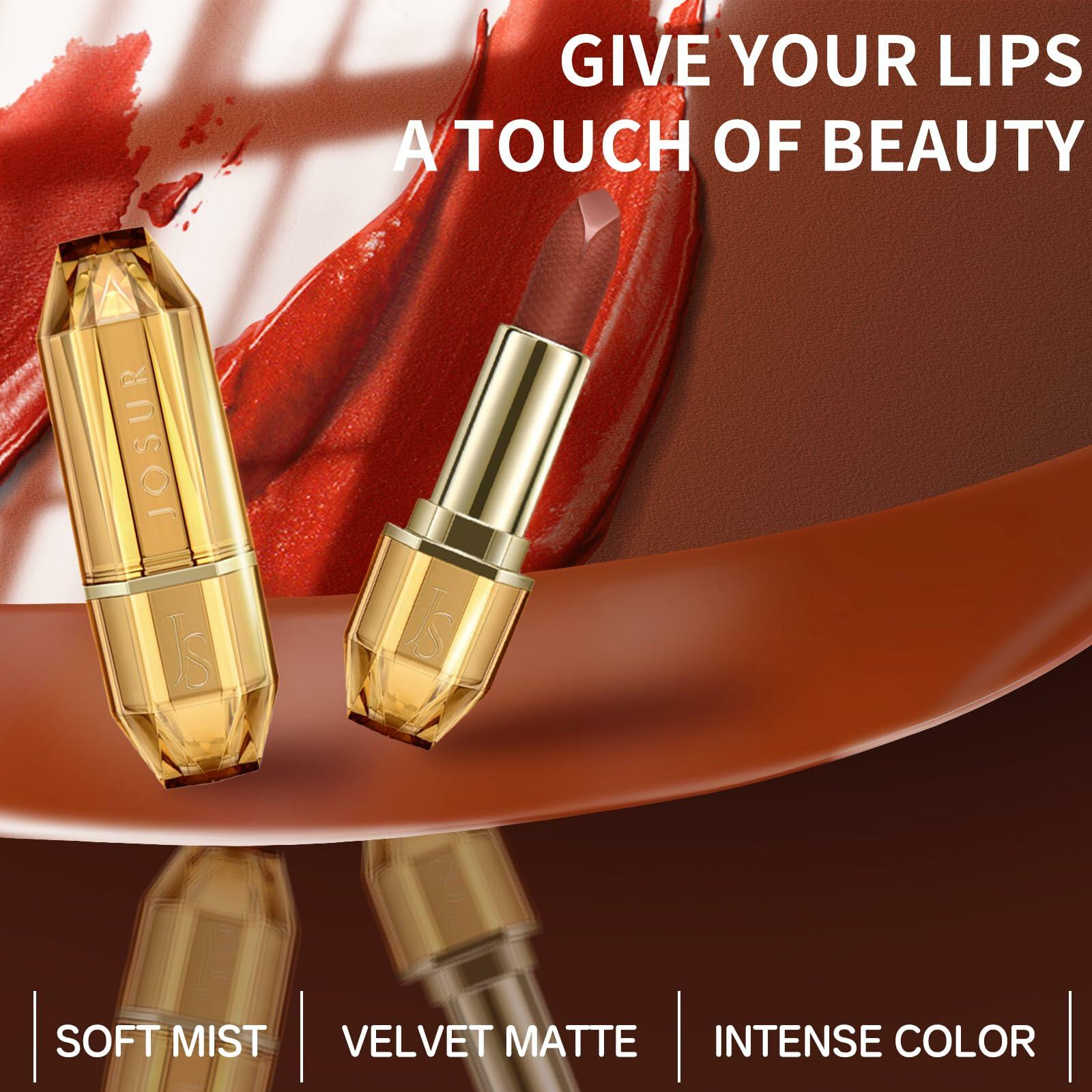 JOSURBEAUTY Mud Sense Velvet Matte Lipstick Waterproof Vitamin E 6.35oz 1 Count