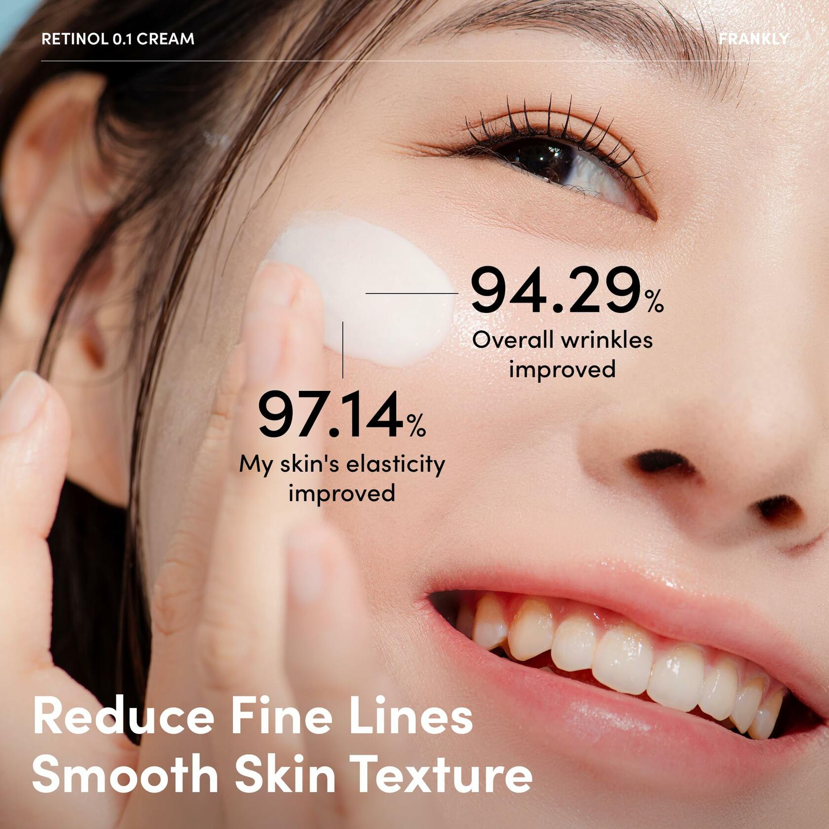 BestBy12/26 FRANKLY Retinol 0.1% Cream 1.01oz Night Anti-Aging Korean Skin Care
