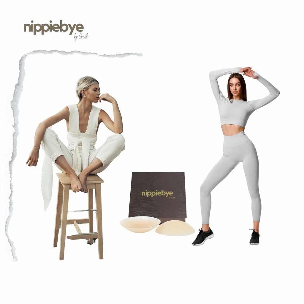 Nippiebye Silicone Reusable Adhesive No Show Nipple Covers Coco Size 8cm