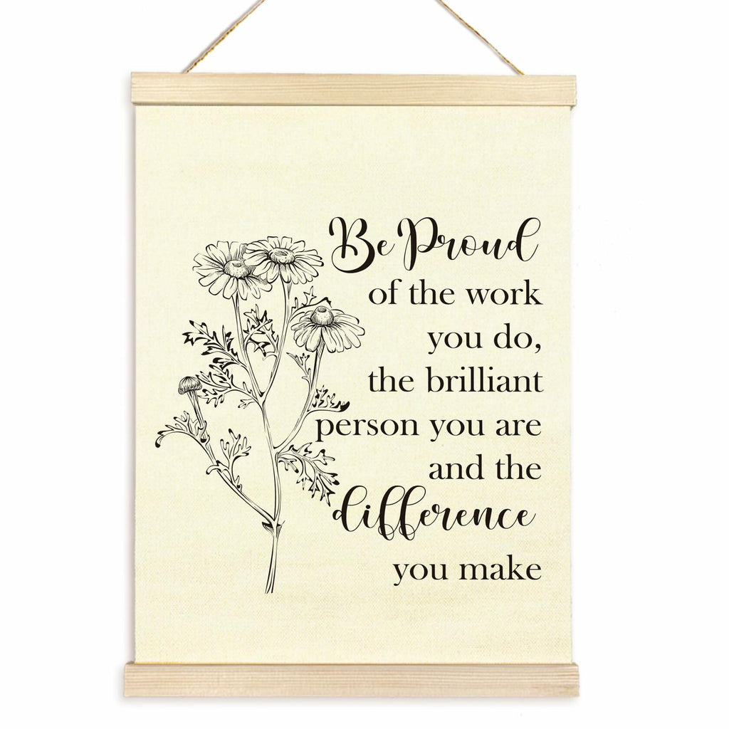 TAEDIN Mental Health Wall Art Poster Hanger Frame 12x16 White Wood