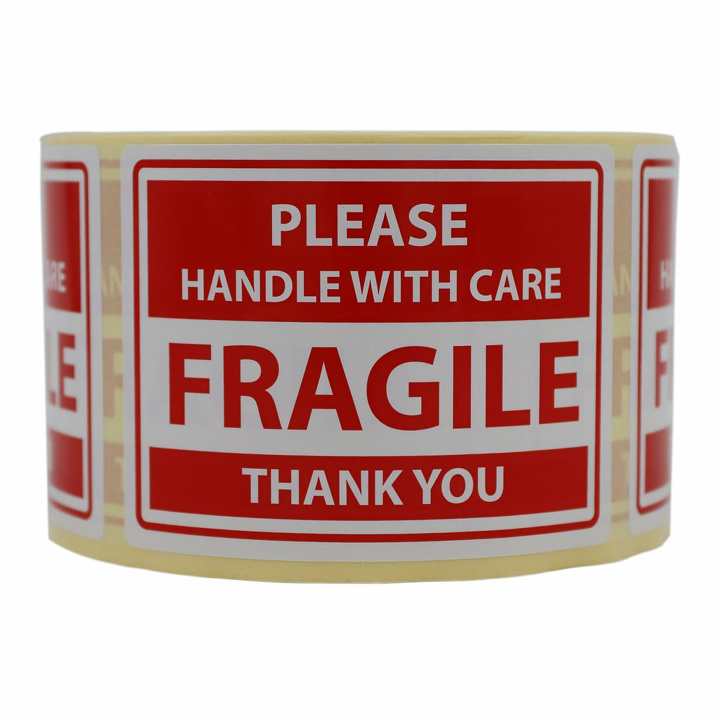 hazır etiketler Fragile Stickers 2x3 Inch Permanent Adhesive 500 Labels Roll