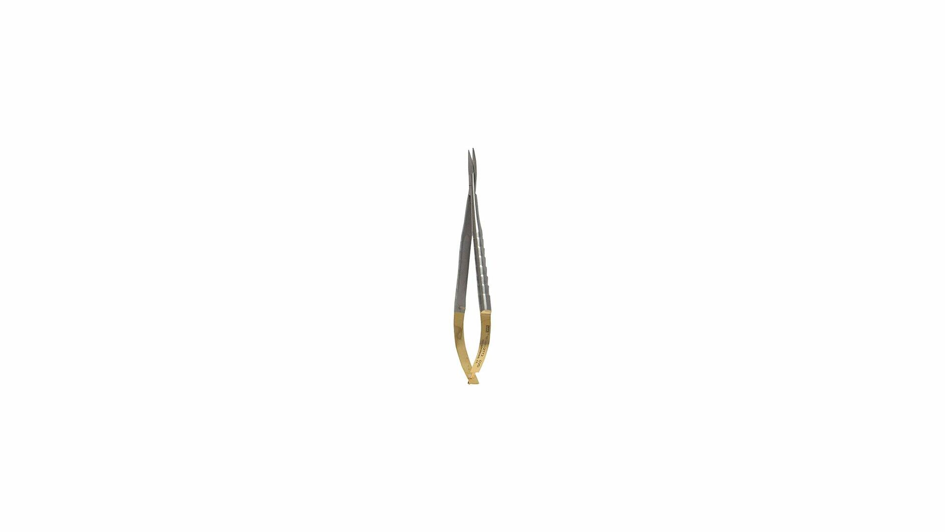 Wise CASTROVIEJO Curved Micro Surgical Scissors Smooth Cutting 4.5"