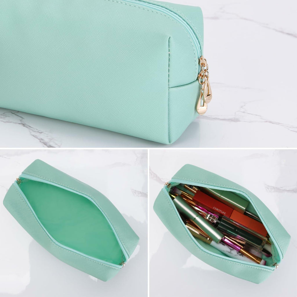 HAOGUAGUA Waterproof Makeup Bag Pouch Purse Organizer Medium Green 1pc