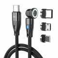 Generic Magnetic PD 60W USB C Charging Cable 3.3ft Black 1pc Aluminum