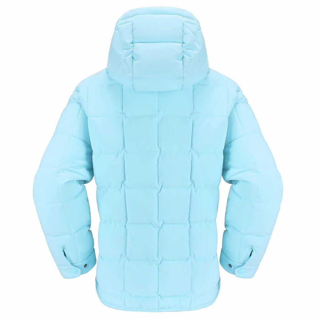 CAMELSPORTS Women's Lightweight Hooded Quilted Puffer Jacket Blue Size S