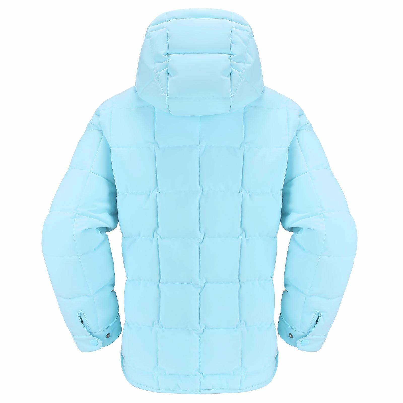 CAMELSPORTS Women's Lightweight Hooded Quilted Puffer Jacket Blue Size S
