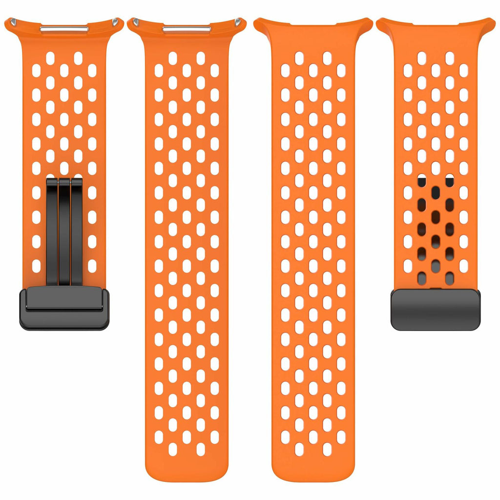 FitTurn Samsung Galaxy Watch Ultra 2 Silicone Sport Strap Orange 47mm