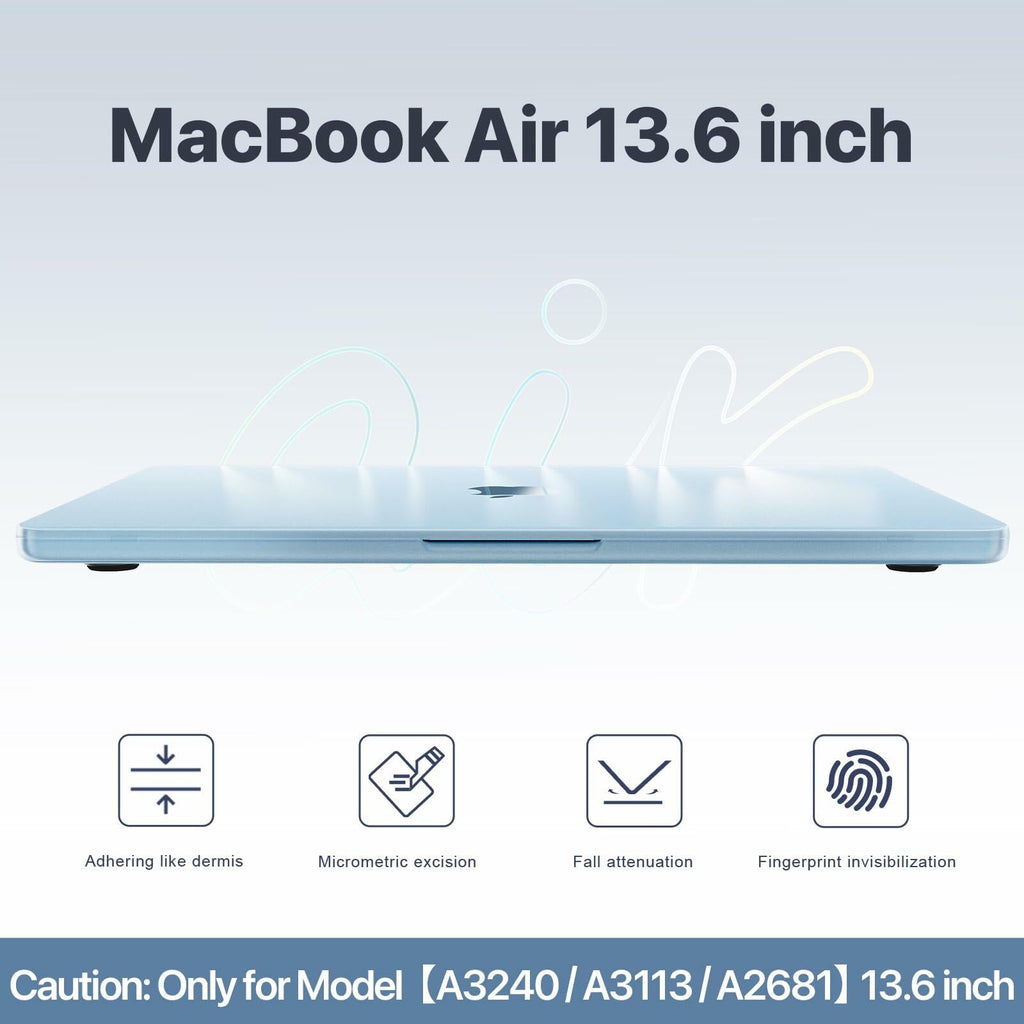 Macaset MacBook Air 13.6 inch Hard Shell Case Slim Armor Matte Turquoise