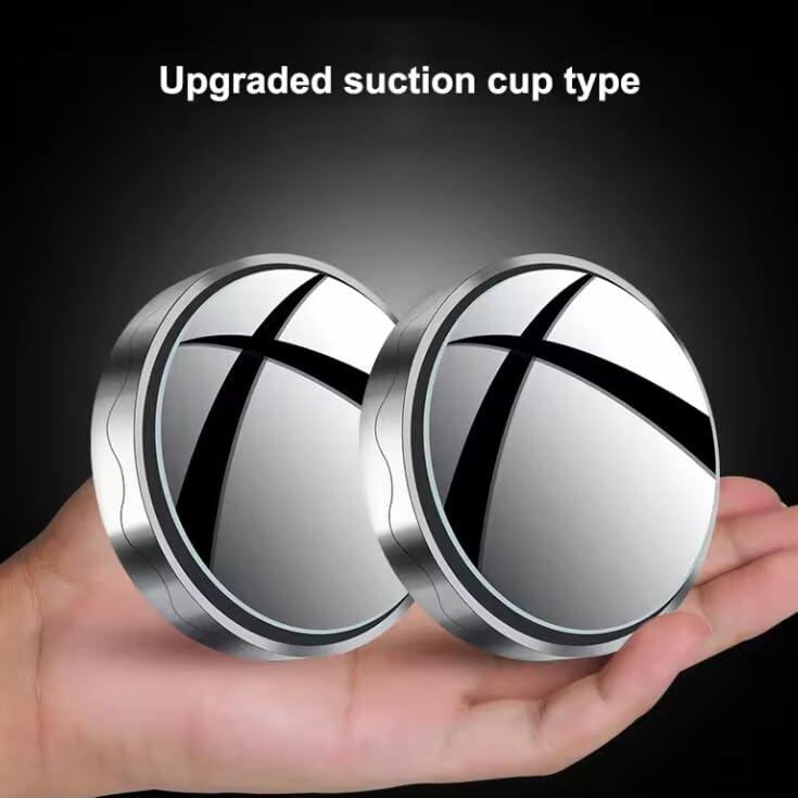 Schönn 2 Pack Blind Spot Car Mirrors 2" Adjustable HD Glass Silver Frame