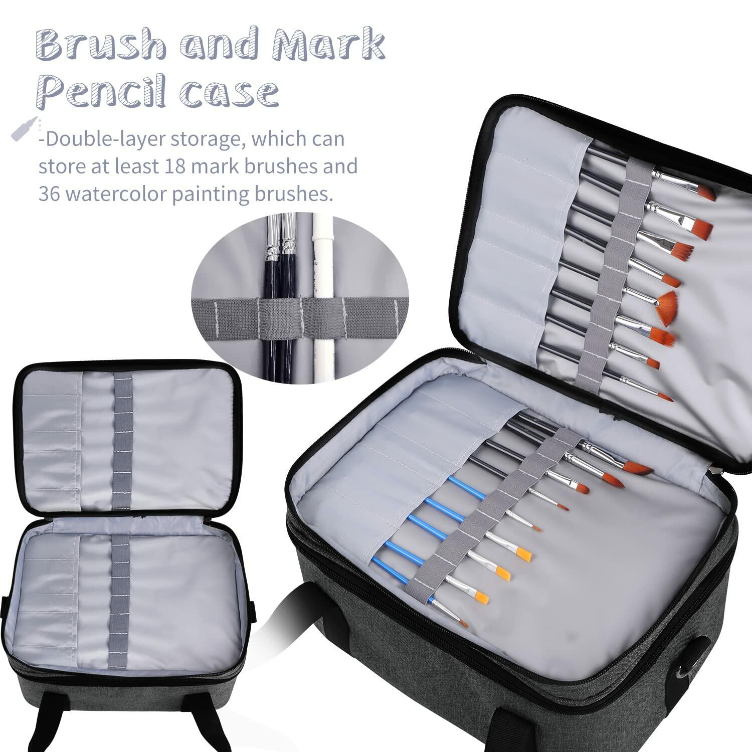 Yumt Acrylic Paint Brush & Bottle Organizer 7 Tier Clear Storage Display